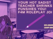 Sadist Teacher SHRINKS You and Makes You Cum For Her! F4M Giantess Feet Roleplay JOI