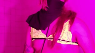 Sexy DreamTranny shoots thick cum