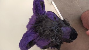 Lucer pissing on his head