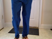 Nurse wetting her scrubs 13/16