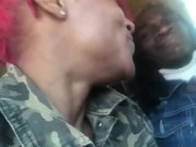 CarDate Fun With StacyRed!!!! Don’t try this at home he almost set my dreads on fire 😭😂 16/16