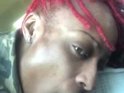 CarDate Fun With StacyRed!!!! Don’t try this at home he almost set my dreads on fire 😭😂 3/16