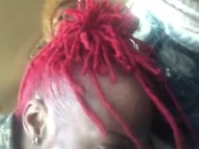 CarDate Fun With StacyRed!!!! Don’t try this at home he almost set my dreads on fire 😭😂 5/16