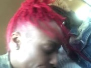 CarDate Fun With StacyRed!!!! Don’t try this at home he almost set my dreads on fire 😭😂 8/16