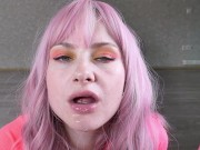 POV Girl Blowjob and Handjob Cock after Work - Cum Swallow 14/16