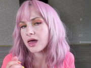 POV Girl Blowjob and Handjob Cock after Work - Cum Swallow 16/16