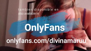 DivinaMaruuu Argentina sucking a cock and swallowing cum! (Preview) Full video available for fans!