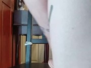  stretching out tight slut cunt (riding hand dildo)