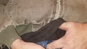 Pulling out my small cock
