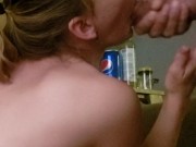 Let me cum in her mouth for my Birthday!!! Best gift ever  14/16