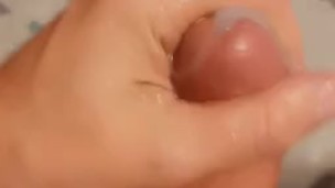Big Dick Tugged By Left Hand with a Nice Hot Load