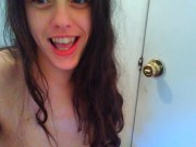 Nasty Bathroom Fetish PinkMoonLust Toilet Soft Farts Tummy Sounds Farting Fetish Restroom Hairy Hot 2/16
