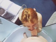 СЕКС В ОТЕЛЕ: РЫЖАЯ КРАСОТКА СОБЛАЗНИЛА МЕНЯ В ДУШЕ. КРАСИВЫЙ МИНЕТ. КОНЧИЛ НА КИСКУ. 3/16