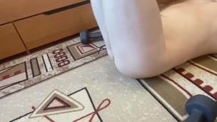 Naked MMA Fighter working out