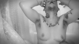 Horny Hairy Trans Man Gives BBC Blowjob POV Solo Dildo Sucking Special