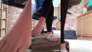 Shaking feet while working