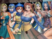 ドラゴンクエスト(ドラクエ)美少女7人にチンポを押し付け最後はゼシカの巨乳にぶっかけ - Screenshot 14 of 16 - Anime