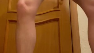 Super hot male body during training 