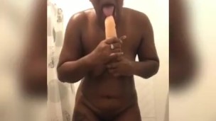 Freaky Jamaican Girl Almost Caught In The Shower