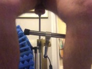 Straight male tries fucking machine