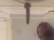 Fucking myself and licking up my cum