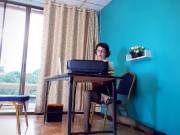 SEXRETARY Secretary shows pussy The boss shoots a naked secretary on video 6/16