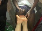 Fat BBC nut on feet. Raw footage...I like her ;) 10/16