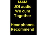 M4M JOI audio - Building, Edging, CUMSHOT