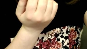 Dumb Whore Hits Herself and Tastes Her Piss on Plane