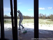 Guy From Cleaning Company Licked My Pussy Till Orgasm! 4/16