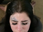 Kitty takes huge facial  14/16