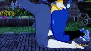 Pokemon Yaoi - Meowth Alola suck and is fucked by Lucario