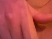 Rubbing My Wet Pussy While He Watches
