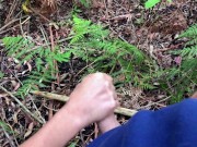 Ride with my girlfriend in the forest ends in a lot of cumshot 16/16