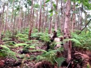 Ride with my girlfriend in the forest ends in a lot of cumshot 2/16