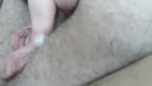 Close up pussy rub