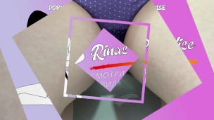 Pissing in cute cotton panties while sitting. Hairy Pussy Pee