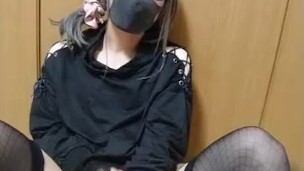 女装子がアナル＋乳首を責めながらで手コキでイくっ！！