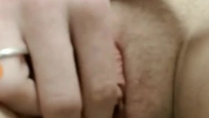 Playing with my dripping wet teen pussy