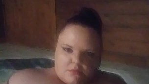 Titty Play, licking, slapping and rubbing - VivianDimondBBw