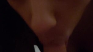 Sucking Dildo In Bathroom