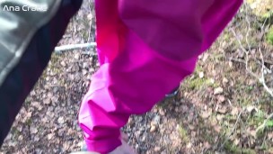 Sensual Blowjob in the Forest with Cum in Mouth