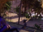 Куколд делится своей подругой с другом после пляжной вечеринки [3Д Хентай] 12/16