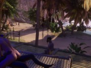 Куколд делится своей подругой с другом после пляжной вечеринки [3Д Хентай] 9/16