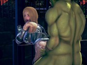 Female knight lose to monster ork - episode.2 11/16