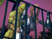 Female knight lose to monster ork - episode.2 15/16