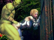 Female knight lose to monster ork - episode.2 16/16