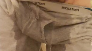Chubby DILF self piss and Jerkoff