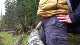 Enjoy the natural landscape while peeing
