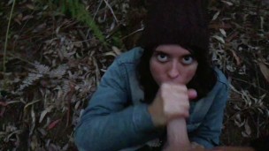 Making him cum a lot in a forest at night